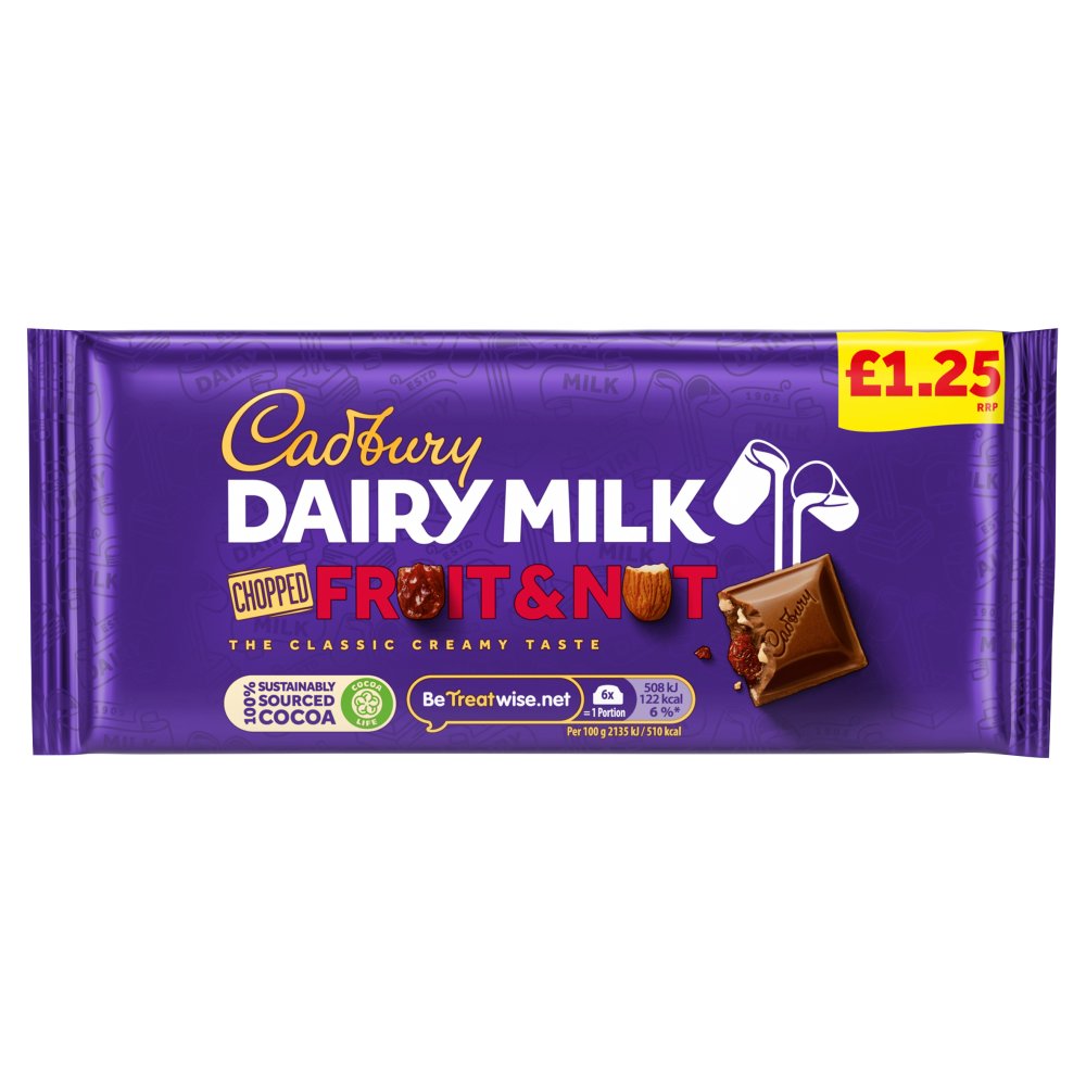 Cadbury Dairy Milk Caramel Chocolate Bar PMP 120g (Case of 16)