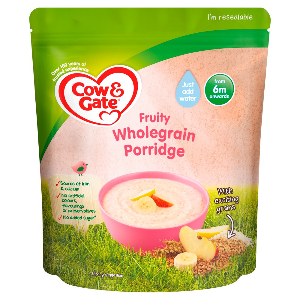 Fruity Wholegrain Cow And Gate Cereal Months Cow Gate Fruity