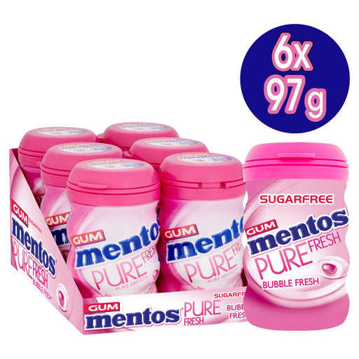 Mentos Sugarfree Pure Fresh, Bubble Fresh, 24 x 15.5 g