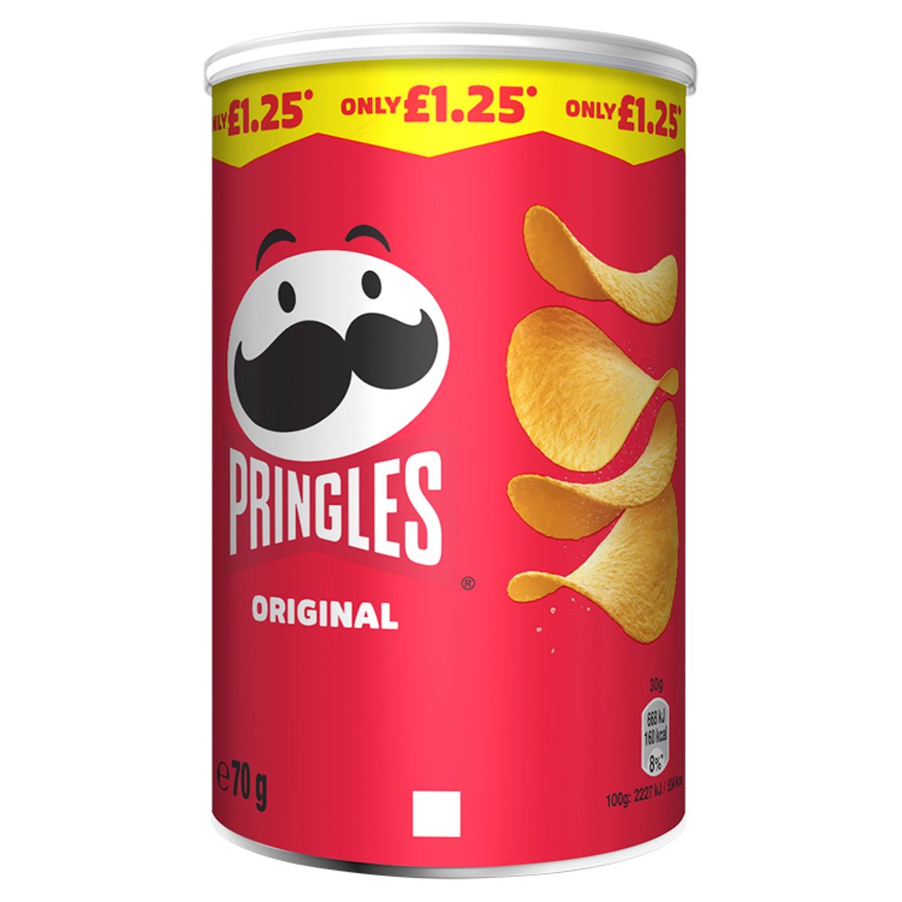 Pringles Original Crisps 70g (Case of 12) — BritishGram.com