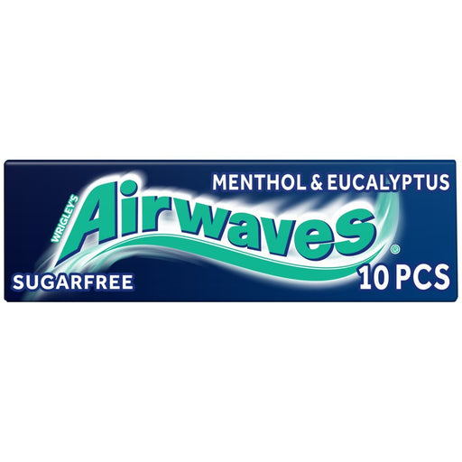 Airwaves Menthol & Eucalyptus Chewing Gum 10 Pieces - BritishGram.com