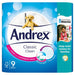 Andrex Classic Clean Case of 4 x 9 Rolls (Total 36 Toilet Rolls) - BritishGram.com