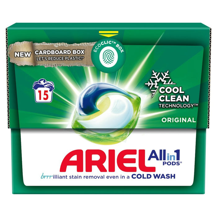 Ariel All - in - 1 Pods Washing Liquid Capsules Original PMP 13 Washes - BritishGram.com