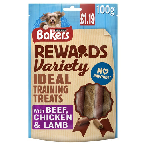 BAKERS Dog Treats Mixed Variety Rewards PMP 100g (Case of 8) - BritishGram.com