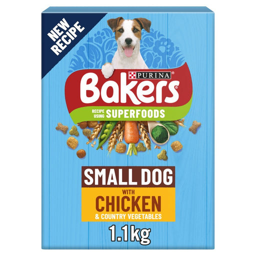 BAKERS Small Dog Chicken with Vegetables Dry Dog Food 1.1kg (Case of 5) - BritishGram.com