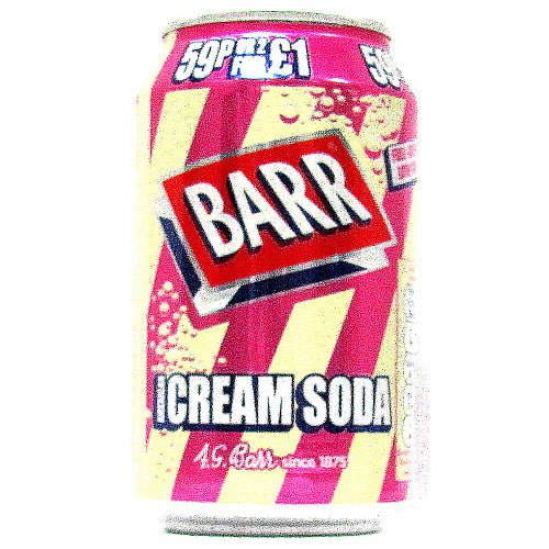 Barr American Cream Soda, 330ml (Case of 24) - BritishGram.com