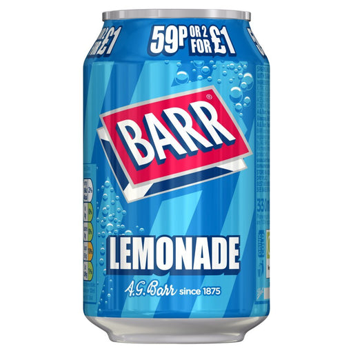 Barr Lemonade, 330ml (Case of 24) - BritishGram.com