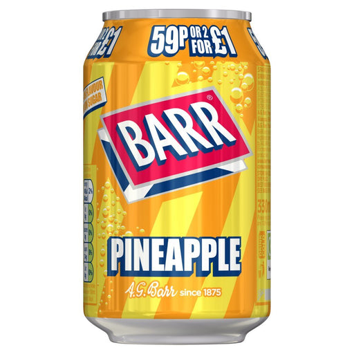 Barr Pineapple, 330ml (Case of 24) - BritishGram.com