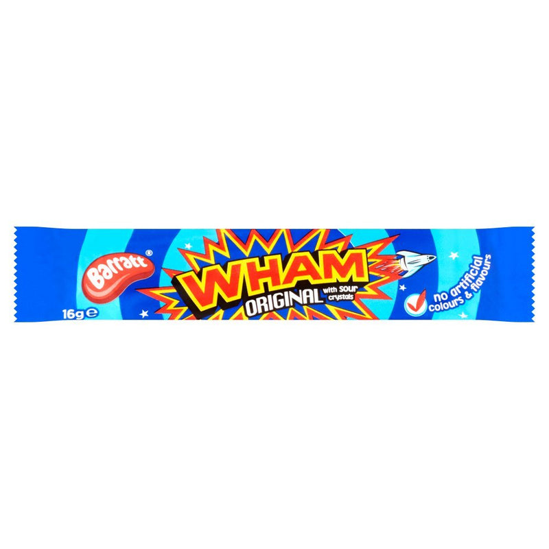 Barratt Wham Original with Sour Crystals, 16g (Case of 60) - BritishGram.com