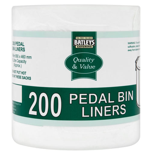 Batleys Catering 200 Pedal Bin Liners - BritishGram.com