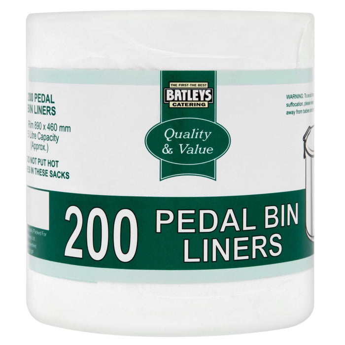 Batleys Catering 200 Pedal Bin Liners - BritishGram.com