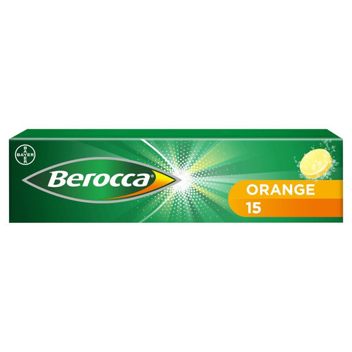 Berocca Orange Flavour 15 Sugar Free Effervescent Tablets - BritishGram.com