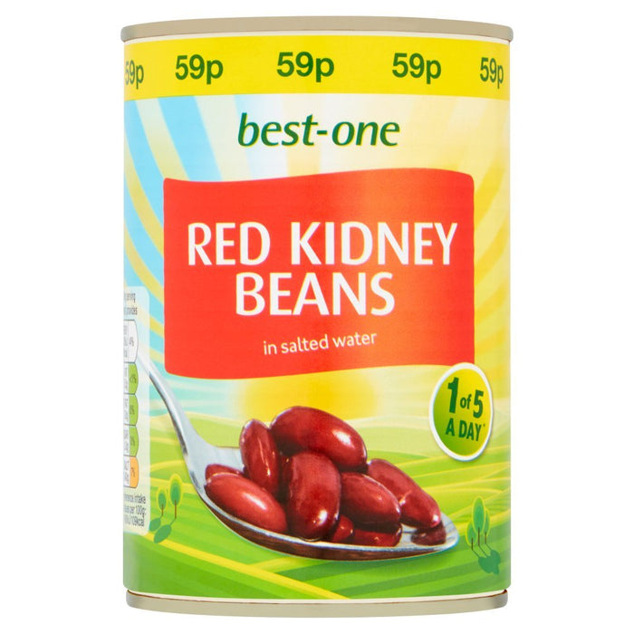 Best - One Red Kidney Beans in Salted Water 400g (Case of 12) - BritishGram.com