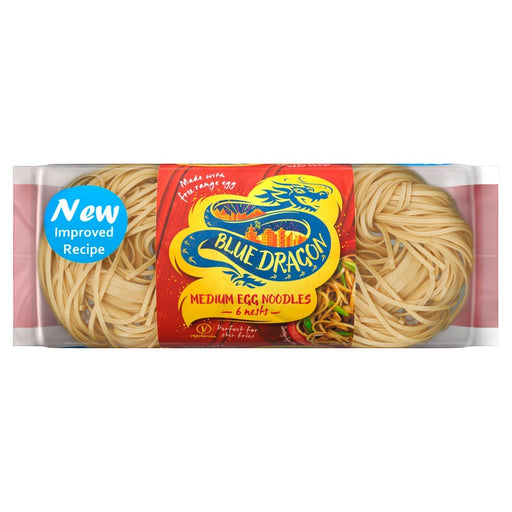 Blue Dragon Medium Egg Noodles 250g (Case of 8) - BritishGram.com