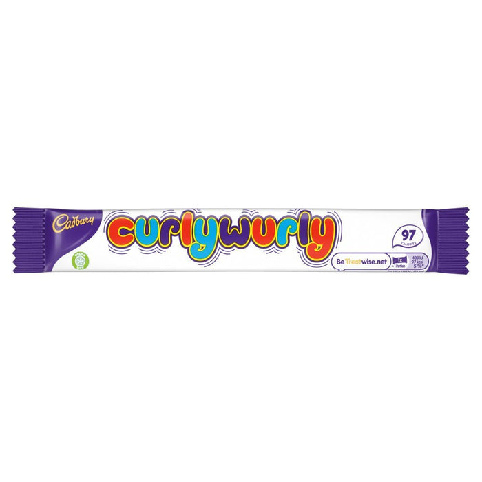 Cadbury Curly Wurly Chocolate Bar 21.5g (Case of 48) - BritishGram.com