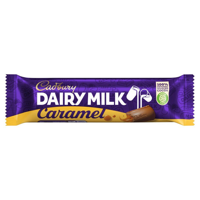 Cadbury Dairy Milk Caramel Chocolate Bar 45g (Case of 48) - BritishGram.com