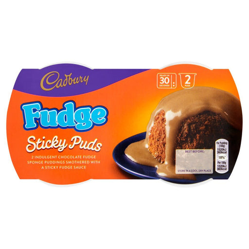 Cadbury Fudge Sticky Puds 2x95g (Case of 4) - BritishGram.com