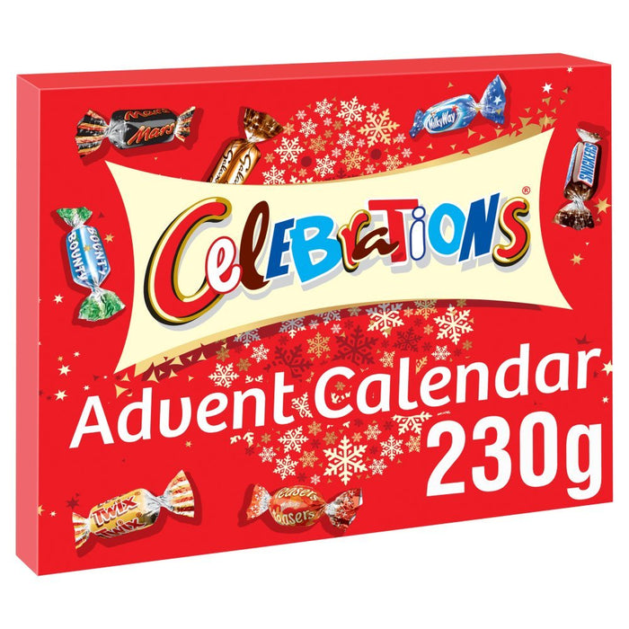 Celebrations Chocolate Christmas Advent Calendar 230g - BritishGram.com