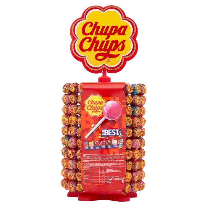 Chupa Chups Wheel Best of Lollipops, 12g (200 Pieces) - BritishGram.com