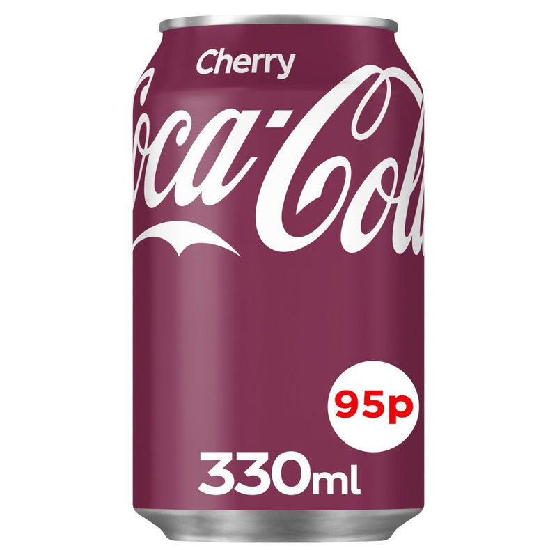 Coca - Cola Cherry 330ml PMP (Case of 24) - BritishGram.com