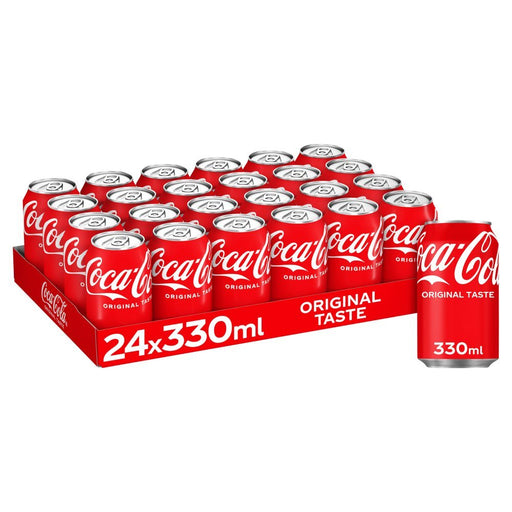 Coca - Cola Original Taste 330ml (Case of 24) - BritishGram.com
