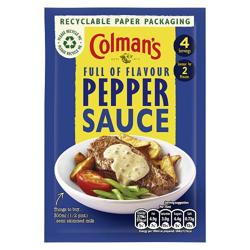Colman's Pepper Sauce Mix 40g (Case of 10) - BritishGram.com