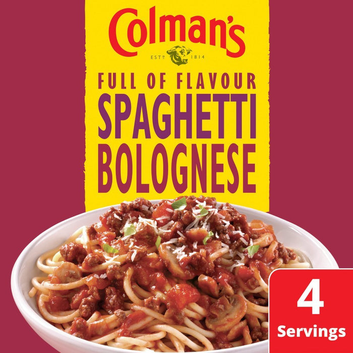 Colman's Spaghetti Bolognese Recipe Mix, 44g - BritishGram.com