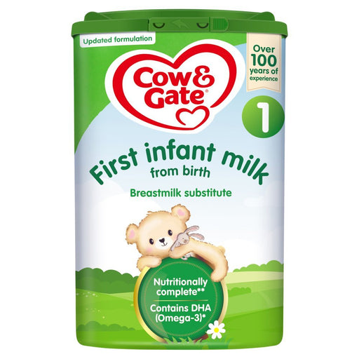 Cow & Gate 1 First Baby Milk Formula From Birth 800g - BritishGram.com