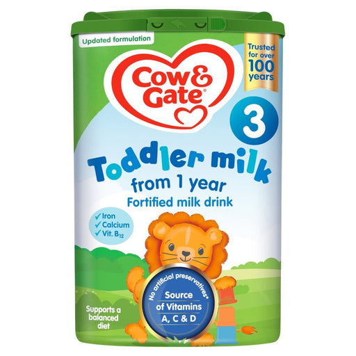 Cow & Gate Toddler Milk 3 Fortified Milk Drink From 1 Year 800g - BritishGram.com