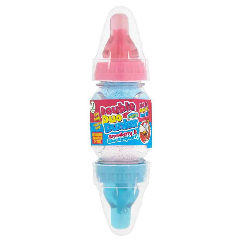 Crazy Candy Factory Double Duo Dunker Blue Raspberry & Cola 32g (Case of 12) - BritishGram.com