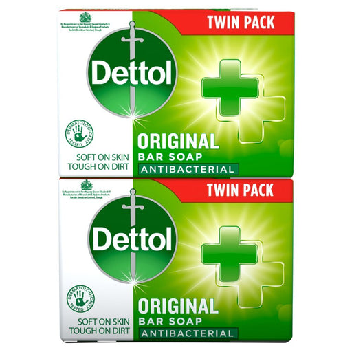 Dettol Antibacterial Bar Soap Original, Twin Pack (2x100g) - BritishGram.com