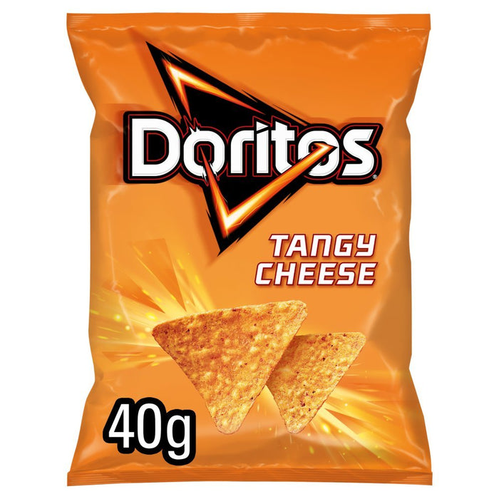 Doritos Tangy Cheese Tortilla Chips 40g (Box of 32) - BritishGram.com
