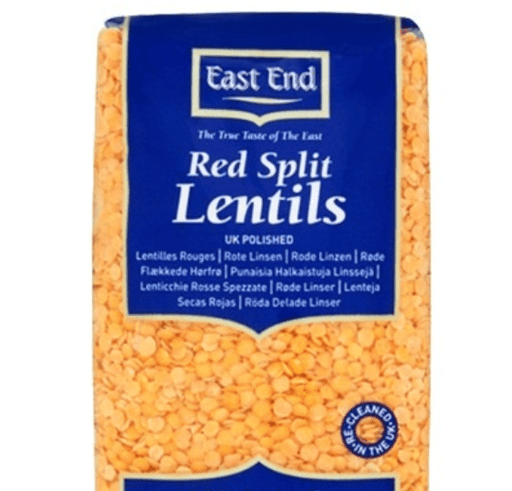 East End Red Split Lentils 1Kg - BritishGram.com