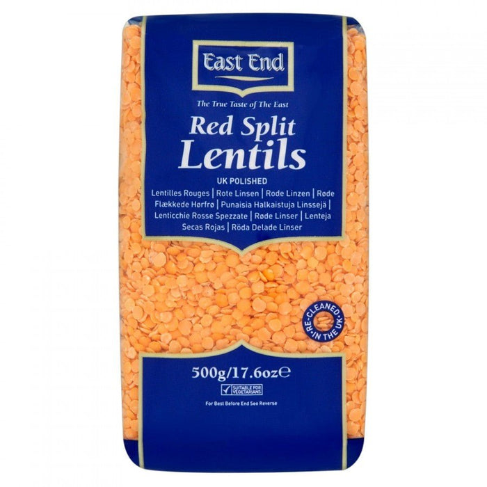 East End Red Split Lentils 500g - BritishGram.com