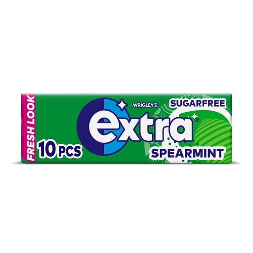 Extra Spearmint Chewing Gum Sugar Free 10 piece (Box of 30) - BritishGram.com