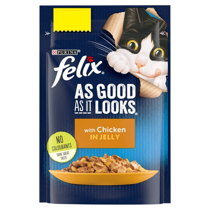 FELIX AS GOOD AS IT LOOKS Chicken in Jelly PMP 85g (Case of 20) - BritishGram.com