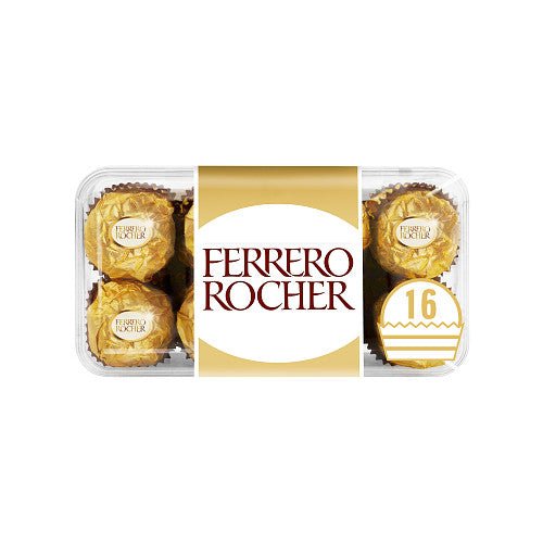 Ferrero Rocher Chocolate Pralines Gift Box of Chocolate 16 Pieces 200g (Case of 5) - BritishGram.com
