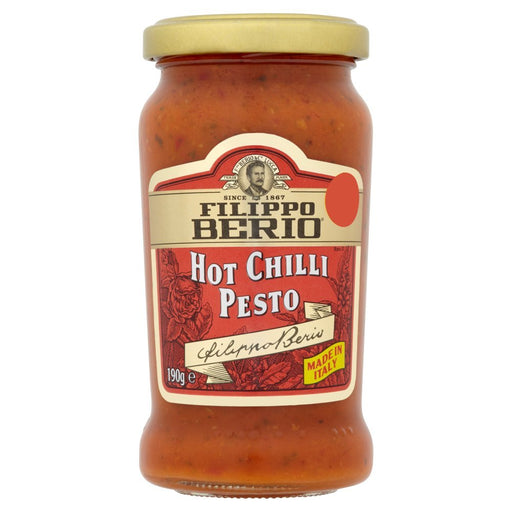 Filippo Berio Hot Chilli Pesto PMP 190g (Case of 6) - BritishGram.com
