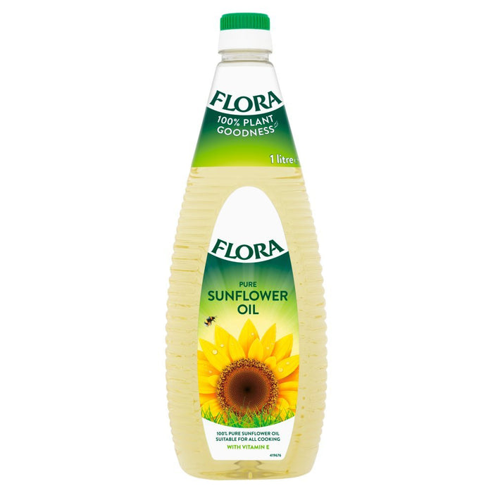 Flora Pure Sunflower Oil PMP 1 Litre - BritishGram.com