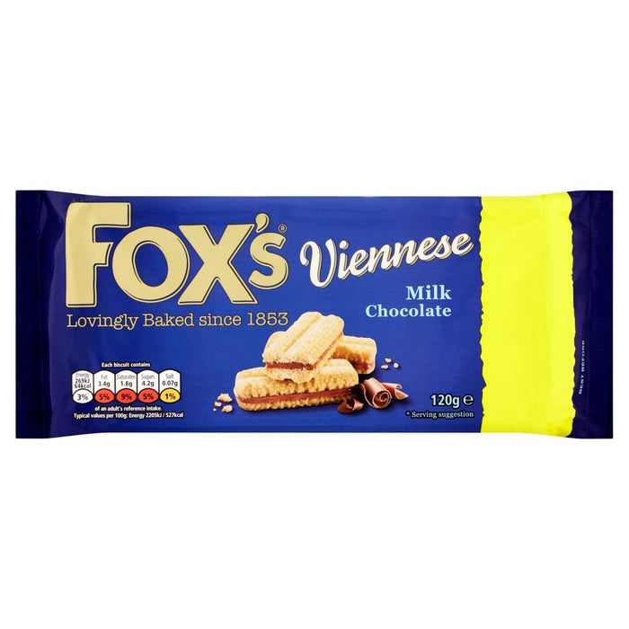Fox's Milk Chocolate Viennese PMP 120g - BritishGram.com
