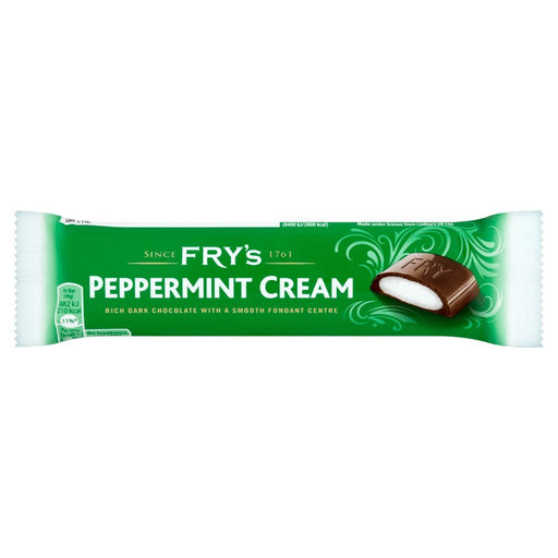 Fry's Peppermint Cream Chocolate Bar, 49g (Box of 48) - BritishGram.com