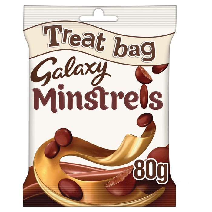Galaxy Minstrels Chocolate Treat Bag 80g (Box of 20) - BritishGram.com