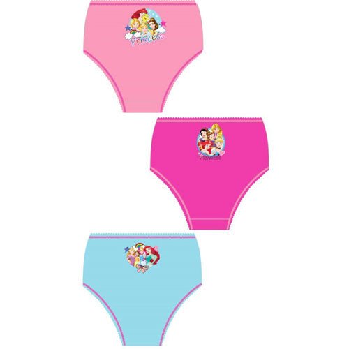 Girls Disney Princess Briefs (Pack of 3) - BritishGram.com