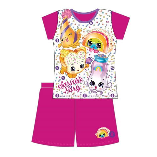 Girls Shopkins Shortie Pyjamas - BritishGram.com