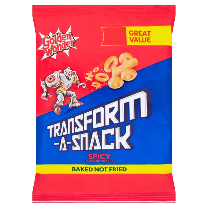 Golden Wonder Transform - A - Snack Spicy Flavour Snacks 30g (Box of 30) - BritishGram.com