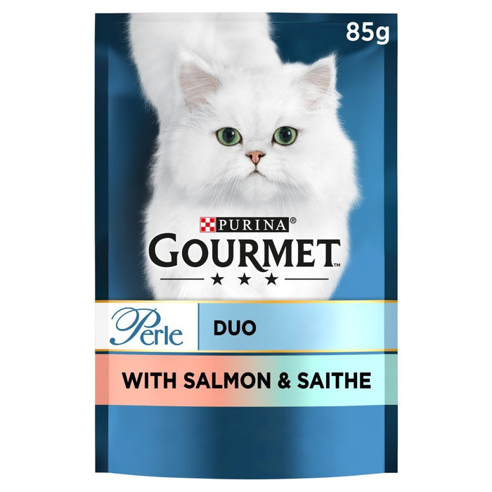 Gourmet Perle Cat Food Duo with Salmon & Saithe 85g (Case of 26) - BritishGram.com