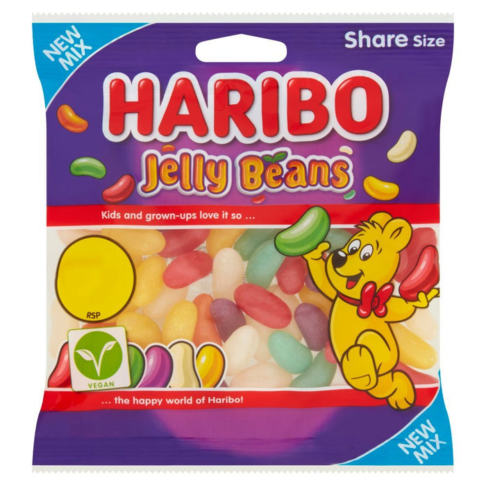 Haribo Jelly Beans Bag PMP 140g (Box of 12) - BritishGram.com