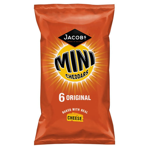 Jacob's Mini Cheddars 6 Original (6x25g) - BritishGram.com
