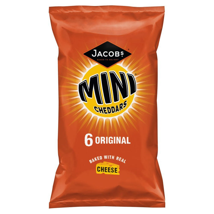 Jacob's Mini Cheddars 6 Original (6x25g) - BritishGram.com