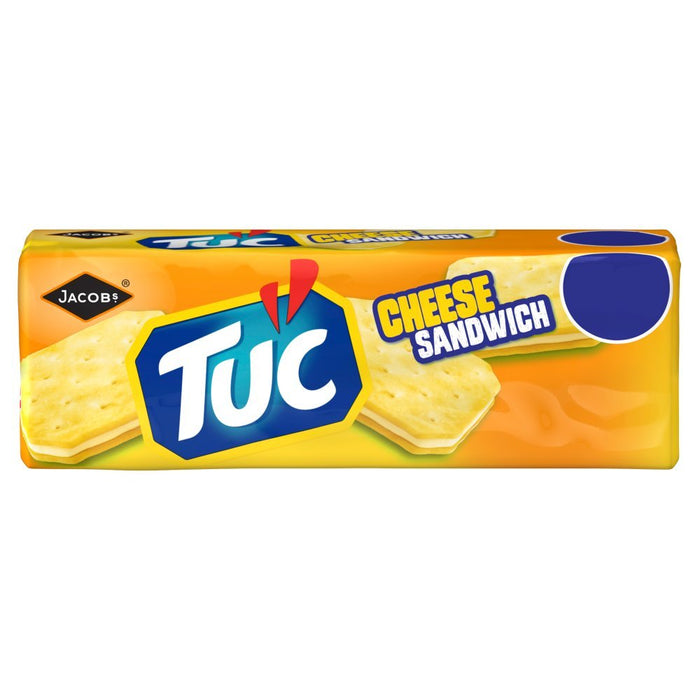 Jacob's TUC Cheese Sandwich Crackers PMP 150g (Box of 12) - BritishGram.com